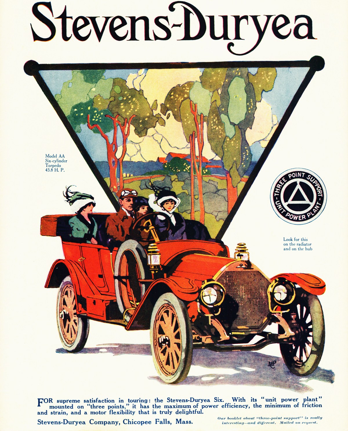 1911 Stevens Duryea Auto Advertising